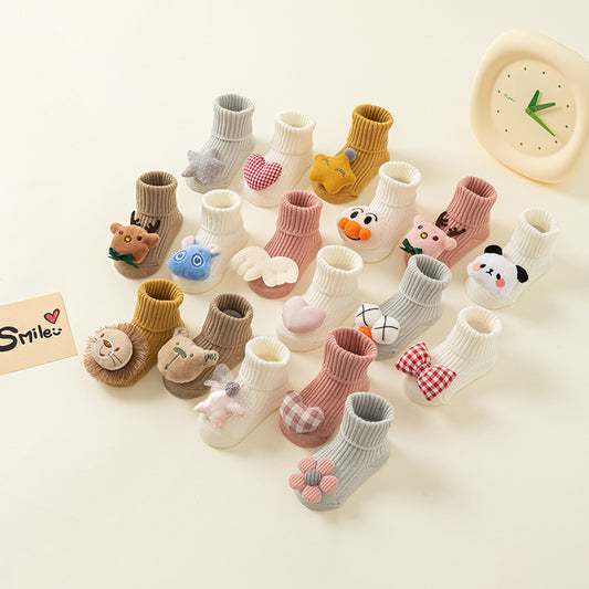 Calcetines Cómodos para Casa con Diseño Infantil - Antideslizantes y Transpirables