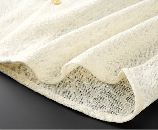 Camisa Jacquard Tejida Premium para Hombre, Manga Corta - Image 14