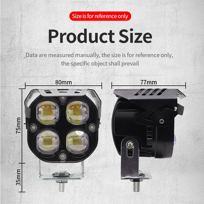 Faro Auxiliar LED 3 Pulgadas para Moto y Vehículos Eléctricos - Image 4