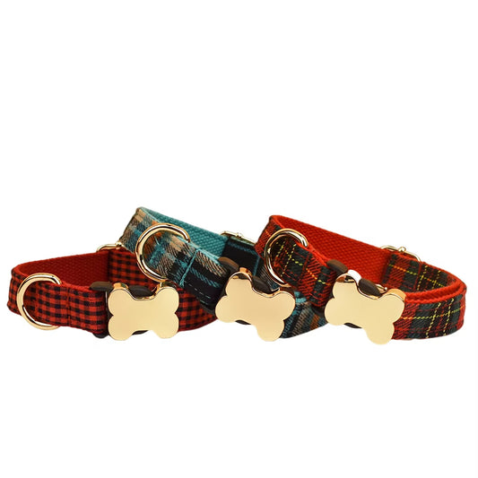 Collar para Perro con Diseño Geométrico y Hebilla de Hueso - Image 2