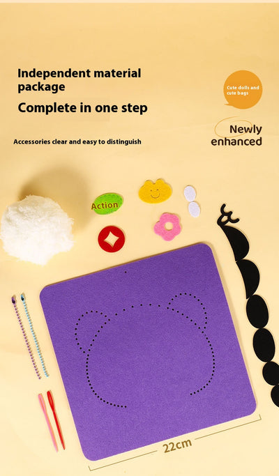 Kit de Bordado Infantil con Animales de Dibujos Animados - Juguete Educativo DIY para Jardín - Image 29
