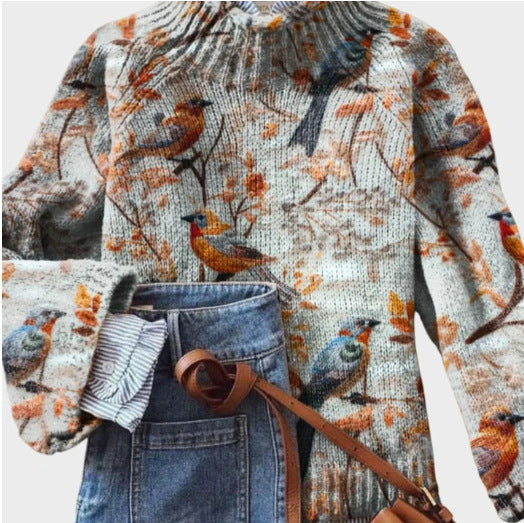 Cardigan Hoodie Casual con Estampado Abstracto