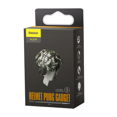 Mobile game trigger accessory with a digital camouflage pattern, designed for smartphones, shown on a white stand. - Image 4
