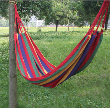 Hamaca Doble de Lona para Camping y Ocio al Aire Libre