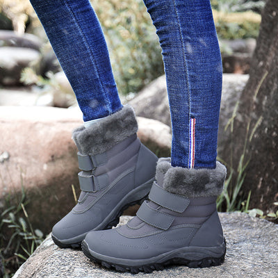 Botas de Nieve Forradas en Algodón con Caña Alta y Relleno Térmico para Mujer - Image 11