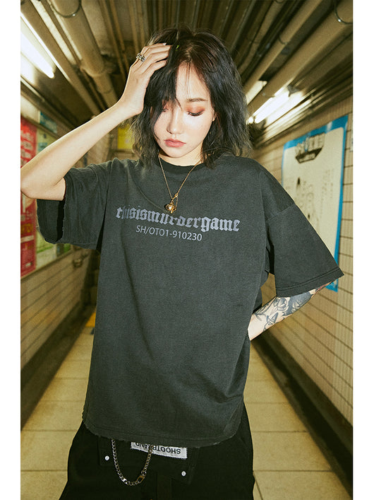 Camiseta Cuadros Vintage Desgastada - Image 9