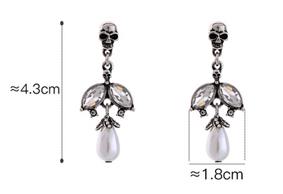 Aretes Góticos de Perla Retro - Diseño Europeo Minimalista con Personalidad - Image 6