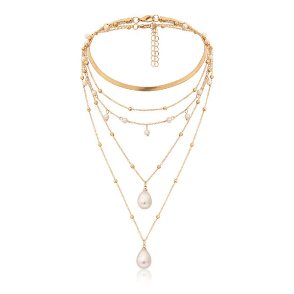 Collar de Perlas Multicapa