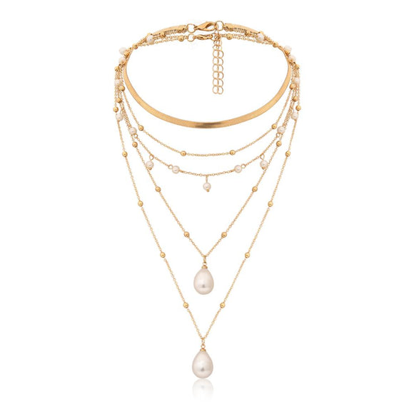 Collar de Perlas Multicapa