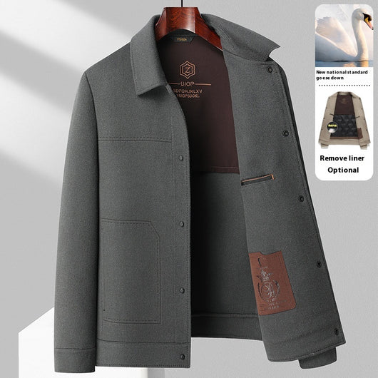 Chaqueta Polo de Lana Doble Faz para Otoño e Invierno - Tejida a Mano - Image 8