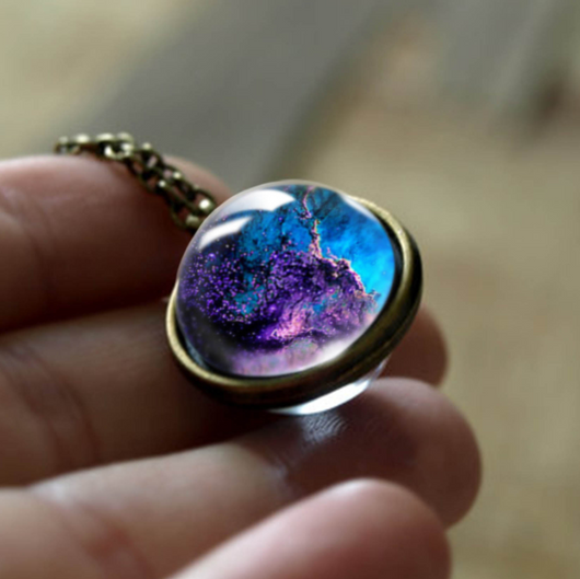 Collar Reversible de Galaxia Nebulosa Doble Cara - Image 11