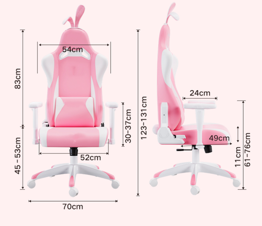 Silla Gamer Rosa para Computadora - Comodidad y Estilo - Image 16