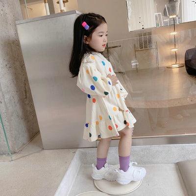 Vestido Infantil Manga Larga con Estampado de Globos de Amor - Image 13