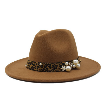 Sombrero Fedora de Lana para Mujer con Ala Ancha - Image 6