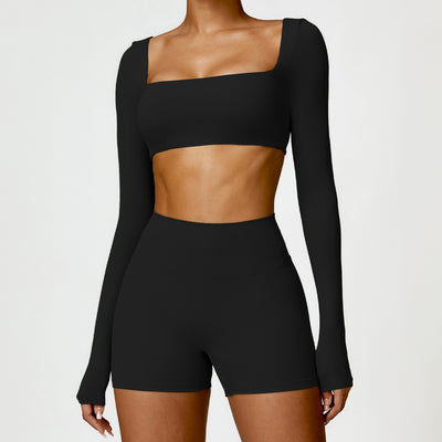 Conjunto Deportivo Yoga Cintura Alta Ajustado Secado Rápido para Mujer - Image 23