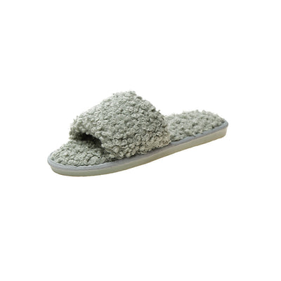 Pantuflas de Lana Rizada para Mujer con Suela Antideslizante - Image 3