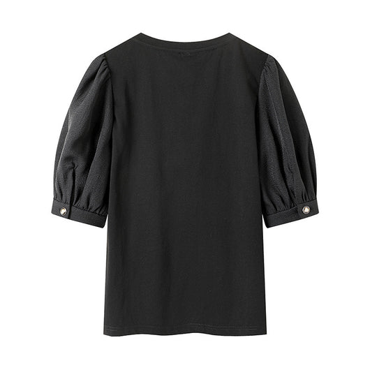 Camiseta Estampada con Detalles de Costura para Mujer - Image 13