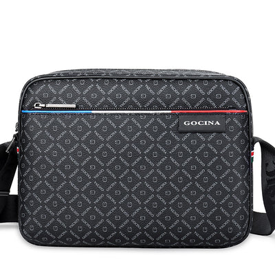 Bolsa Mensajero de Cuero para Hombre de Un Solo Hombro - Gran Capacidad - Image 3