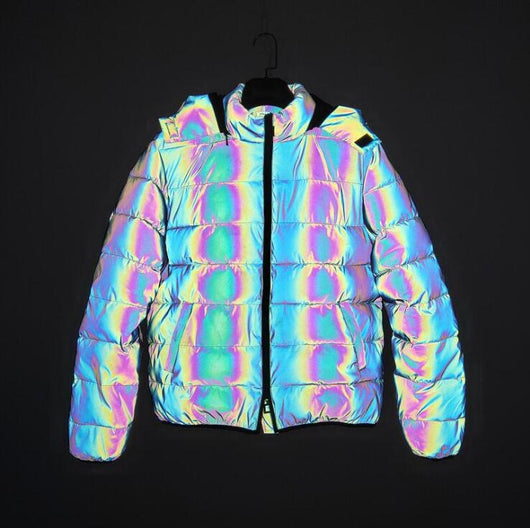 Chaqueta Invernal con Efecto Arcoíris Reflectante - Image 4