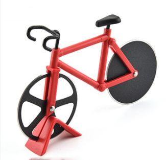 Cortador de Pizza en Forma de Bicicleta - Rueda Acero Inoxidable - Image 10