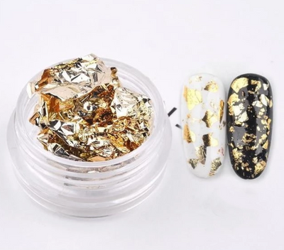 Joyería de Uñas con Lámina Metálica - Fragmentos Decorativos - Image 4