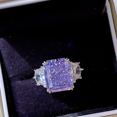 Anillo de Diamante Talla Hielo de Alto Carbono para Mujer - Image 12