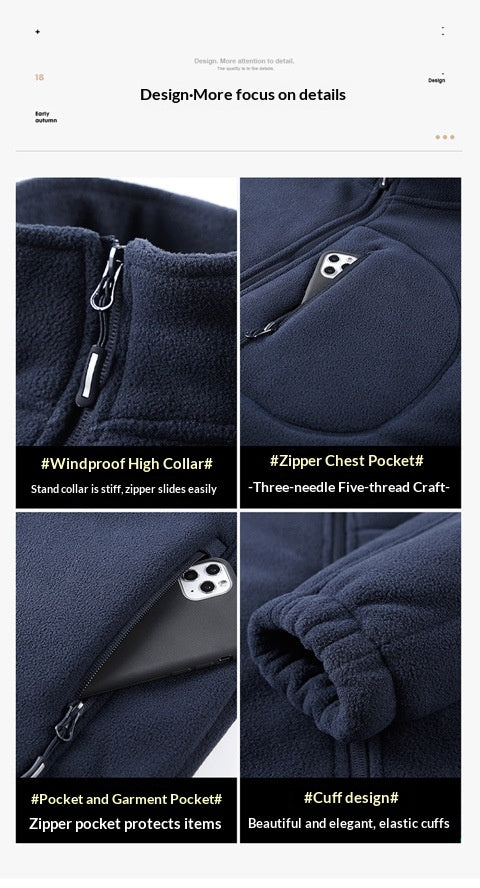 Chaqueta Casual Gruesa con Múltiples Bolsillos para Hombre - Image 15