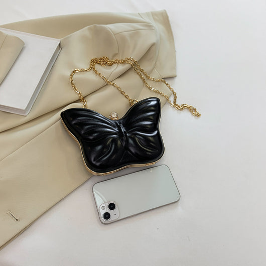 Bolsa Crossbody de Cadena con Mariposas para Mujer - Image 2