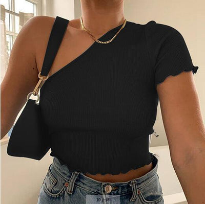 Blusa Manga Corta Ajustada para Mujer - Image 9