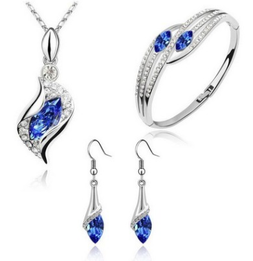 Conjunto de Joyería de Cristal Austriaco Angel Elf - Aretes, Collar y Pulsera - Image 7