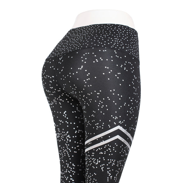 Leggings Deportivos de Cintura Alta con Estampado Hot Stamping