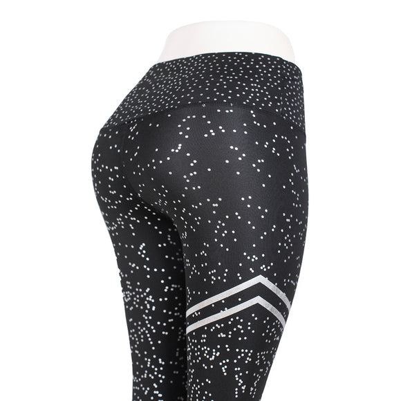 Leggings Deportivos de Cintura Alta con Estampado Hot Stamping