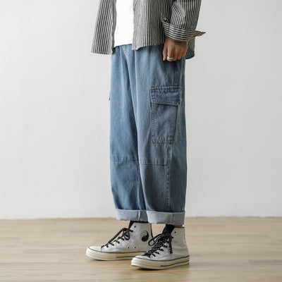 Jeans Sueltos de Marca Japonesa Trendy - Image 3