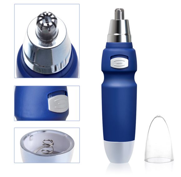Cortador Eléctrico de Vello Nasal y Auricular Profesional para Hombres