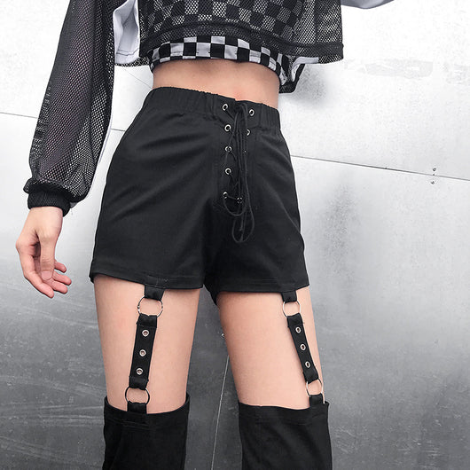 Pantalones Casuales Desmontables con Diseño Irregular y Detalles Huecos - Image 5