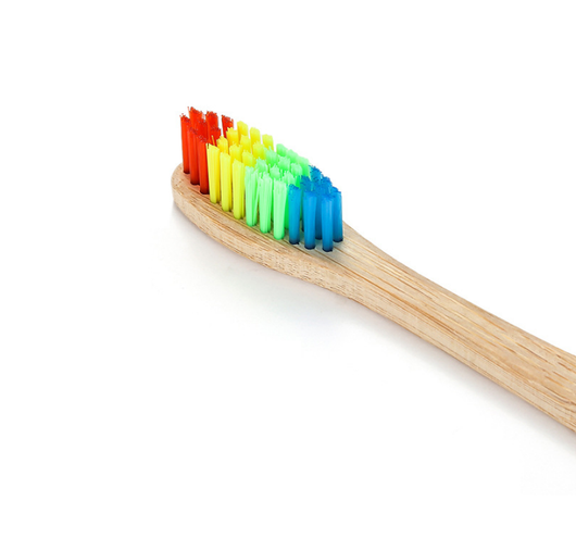 Cepillo de Dientes de Bambú Arcoíris - Ecológico y Colorido - Image 2