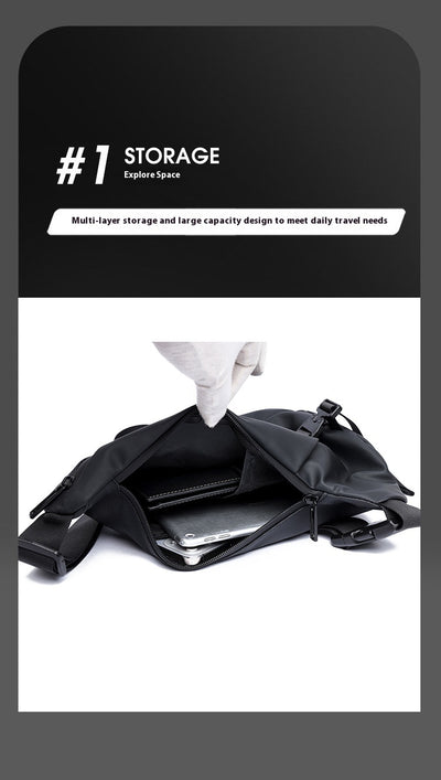 Bolsa Pecho Motociclista Derm Men Triangle - Crossbody Versátil - Image 31