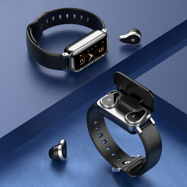 Pulsera Inteligente 2 en 1 con Auriculares Inalámbricos Bluetooth