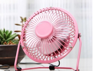 Ventilador Portátil USB Mini de Aluminio para Escritorio - Enfriamiento Silencioso