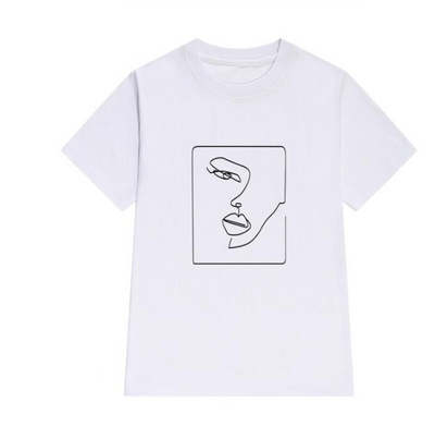 Playera Artística con Estampado Abstracto Pintado a Mano - Image 12