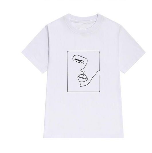 Playera Artística con Estampado Abstracto Pintado a Mano - Image 12