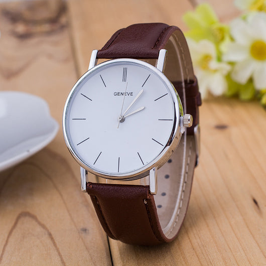 Reloj Deportivo Geneva con Correa de Cuero PU - Image 3