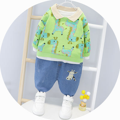 Conjunto Infantil de Dos Piezas con Estampado de Dibujos Animados - Image 3