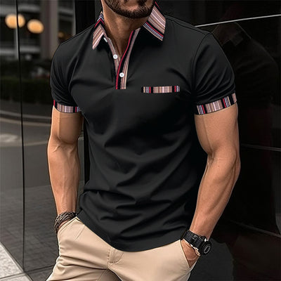 Playera Casual para Hombre con Cuello Estampado - Image 6