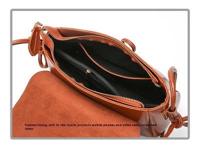 Bolso Bandolera de Cuero Encerado para Mujer - Estilo Fashion - Image 15
