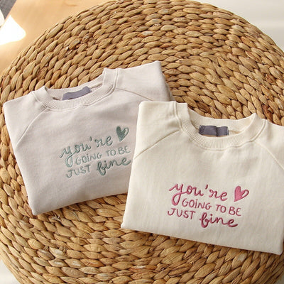 Suéter Infantil Oversize con Bordado de Letras - Manga Larga Cuello Redondo - Image 17