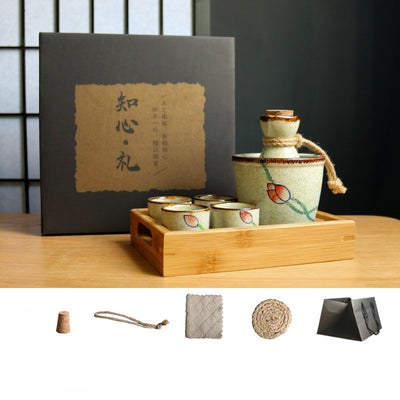 Set Calentador de Sake Retro Japonés con Tazas de Cerámica - Image 41
