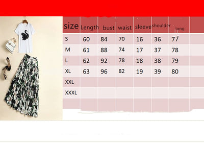 Conjunto Elegante: Blusa Blanca con Falda Midi Negra y Blanca - Image 5
