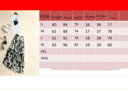 Conjunto Elegante: Blusa Blanca con Falda Midi Negra y Blanca - Image 5