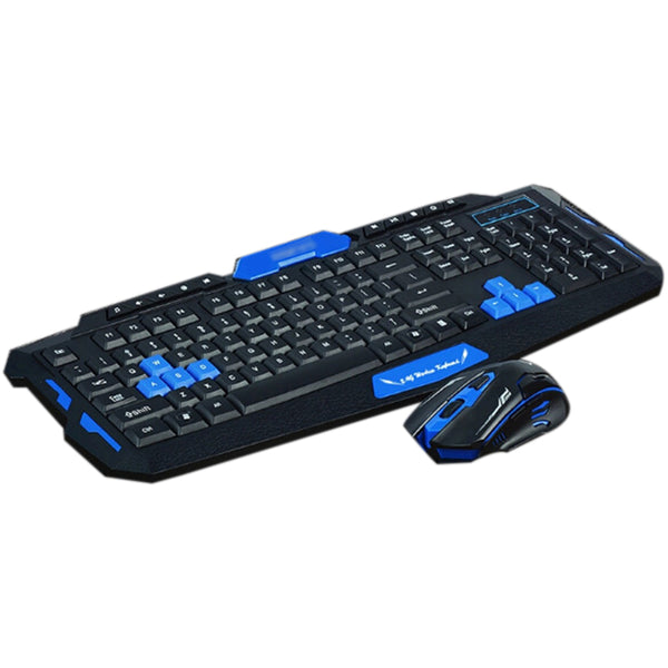 Combo Teclado y Ratón Inalámbrico Gaming 2.4GHz - Ergonómico, Resistente al Agua